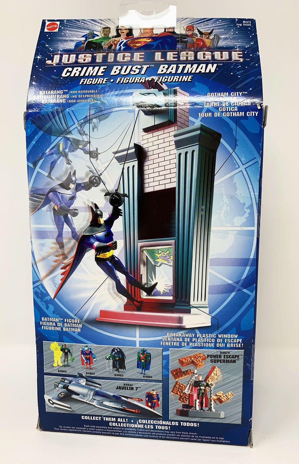 JLU Batman: Crime Bust - Mattel (Justice League Animated) action figure collectible [Barcode 027084038606] - Main Image 4