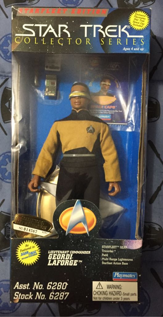 Lt. Commander Geordi Laforge - Playmates Toys (Star Trek Collector Series) action figure collectible [Barcode 043377062875] - Main Image 1