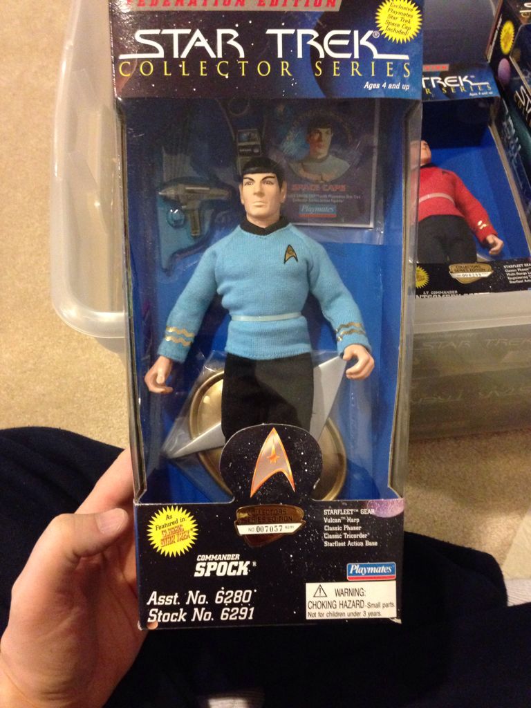 Star Trek 9”: Mr. Spock - Playmates (Star Trek TOS) action figure collectible [Barcode 043377062912] - Main Image 2