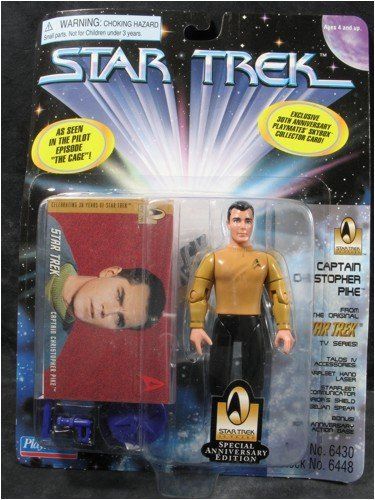 Star Trek Mixed: Captain Christopher Pike - Playmates Toys (Star Trek The Original Series) action figure collectible [Barcode 043377064480] - Main Image 2