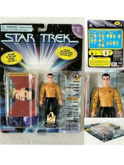 Star Trek Mixed: Captain Christopher Pike - Playmates Toys (Star Trek The Original Series) action figure collectible [Barcode 043377064480] - Main Image 3
