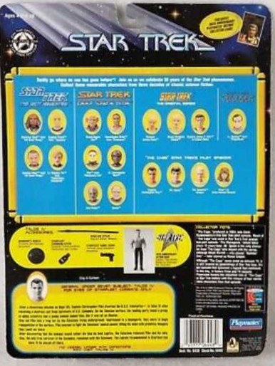 Star Trek Mixed: Captain Christopher Pike - Playmates Toys (Star Trek The Original Series) action figure collectible [Barcode 043377064480] - Main Image 4