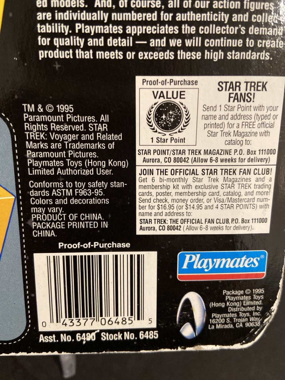 Star Trek Voyager - Lieutenant B’Elanna Torres - Playmates (Star Trek Voyager) action figure collectible [Barcode 043377064855] - Main Image 3