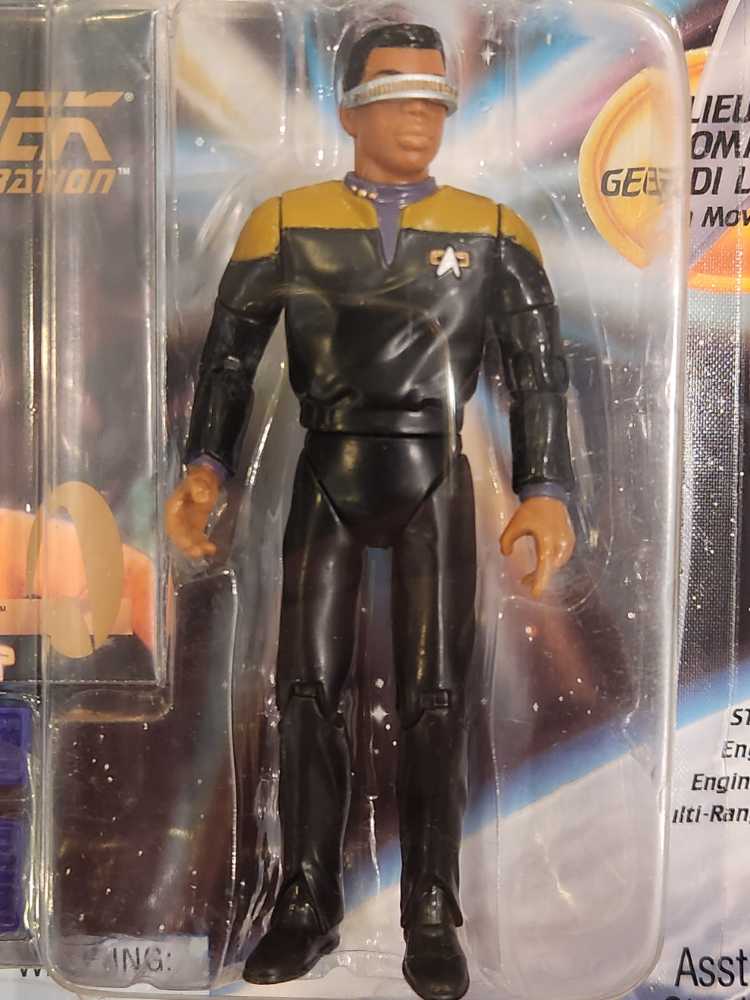 Lieutenant Commander Geordi La Forge in Movie Uniform - Star Trek: The Next Generation - Playmates Toys (Star Trek: The Next Generation) action figure collectible [Barcode 043377069607] - Main Image 3