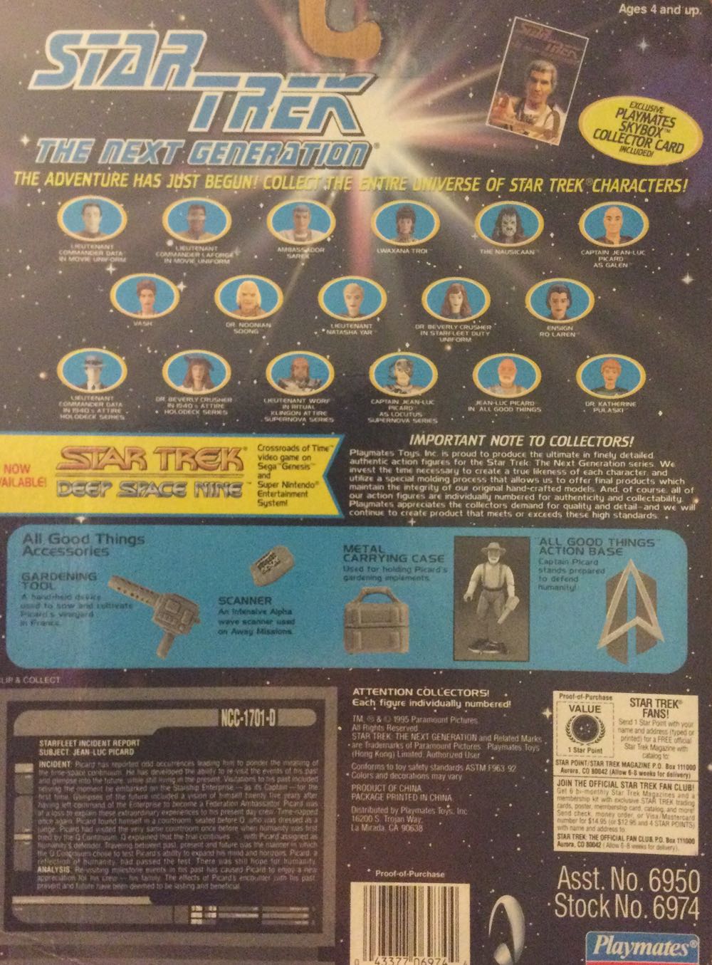 Jean Luc Picard as seen in All Good Things - Playmates (Star Trek TNG) action figure collectible [Barcode 043377069744] - Main Image 2