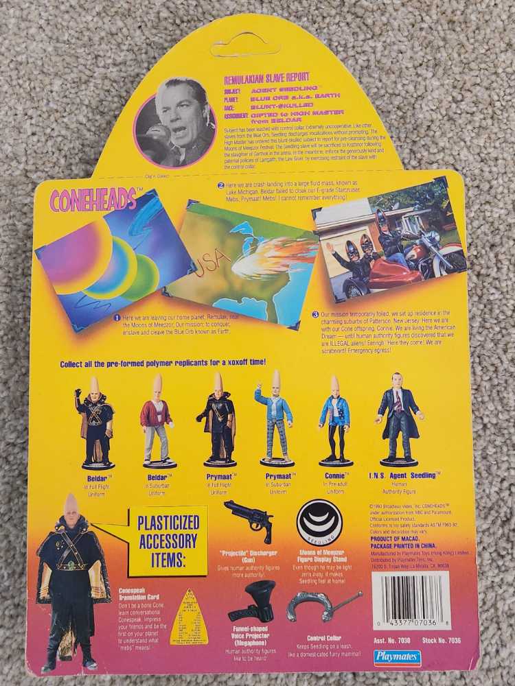 Agent Seedling - Playmates Toys (Coneheads) action figure collectible [Barcode 043377070368] - Main Image 2