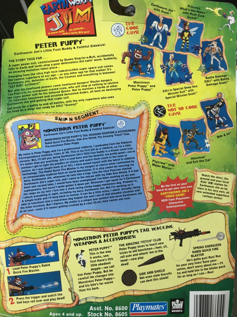 Peter Puppy - Playmates (Earthworm Jim) action figure collectible [Barcode 043377086055] - Main Image 2