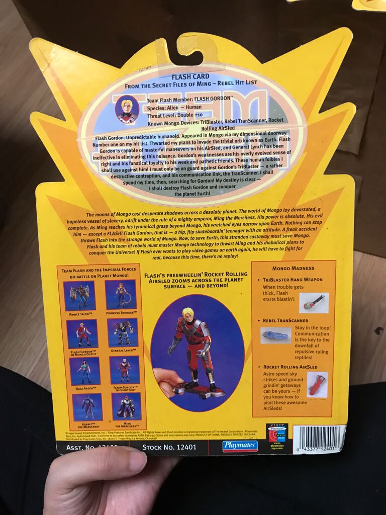 Flash Gordon: Flash In Flight Suit - Playmates (Flash Gordon) action figure collectible [Barcode 043377124016] - Main Image 2