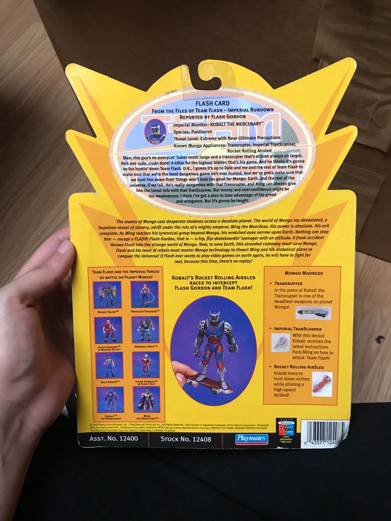 Flash Gordon: Kobalt The Mercenary - Playmates (Flash Gordon) action figure collectible [Barcode 043377124085] - Main Image 2