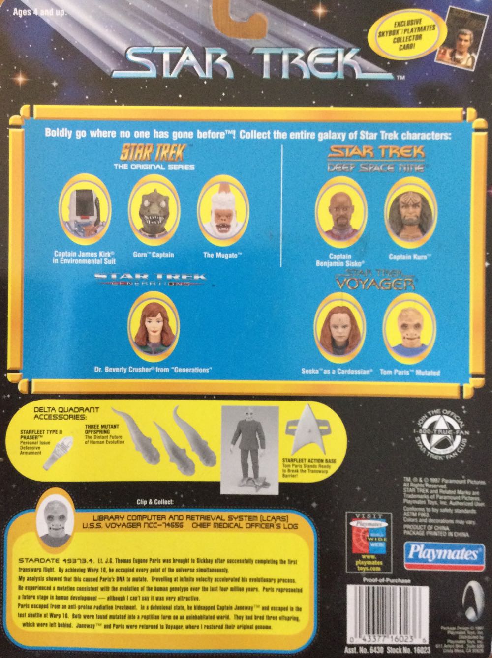 Star Trek - Tom Paris (Mutated) - Playmates (Star Trek) action figure collectible [Barcode 043377160236] - Main Image 2