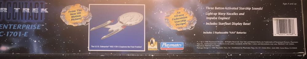 Star Trek First Contact U.S.S. Enterprise NCC 1701-E - Playmates Toys (Star Trek First Contact) action figure collectible [Barcode 043377161486] - Main Image 3