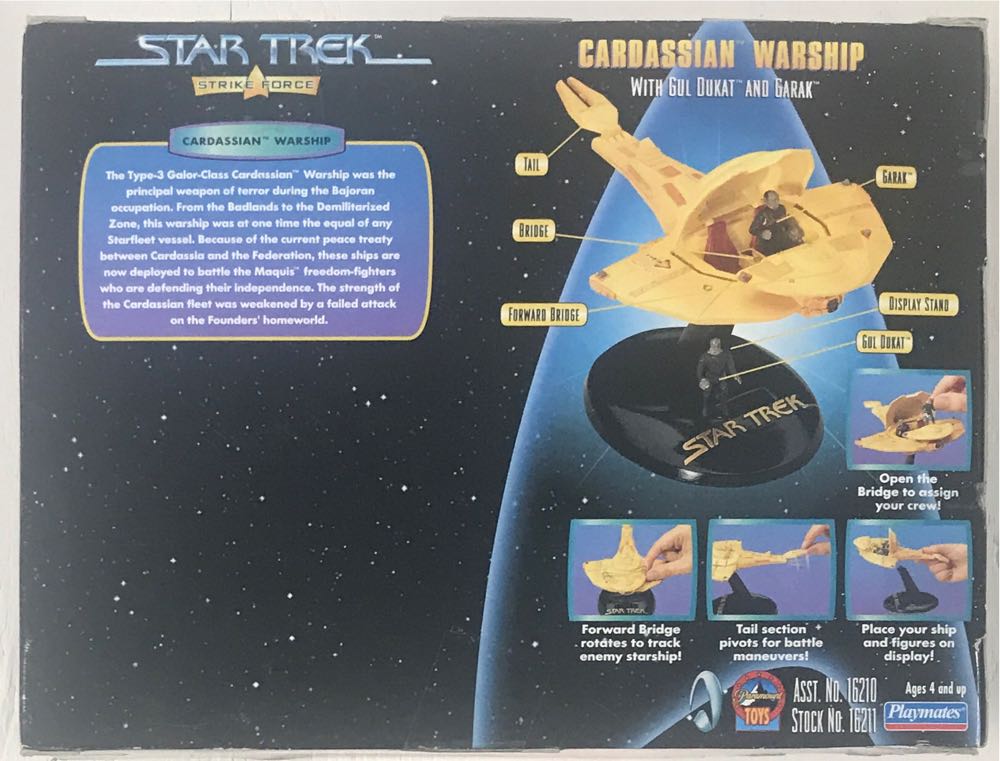 Cardassian Warship - Playmates (Star Trek: Strike Force) action figure collectible [Barcode 043377162117] - Main Image 2