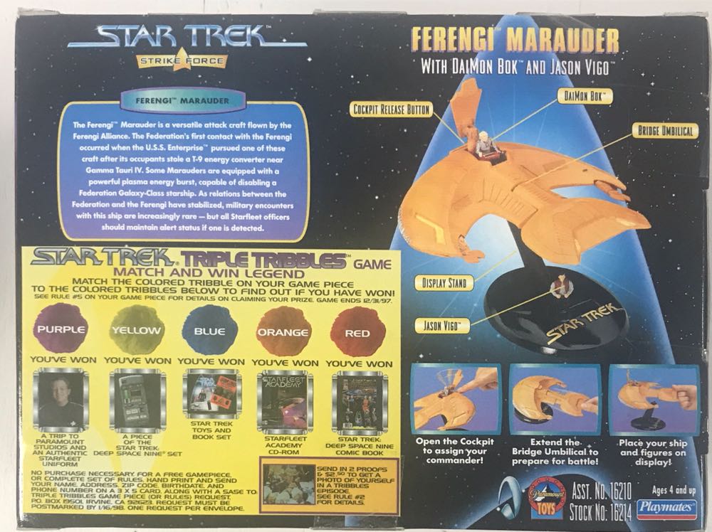 Star Trek Playmates Strike Force Ferengi Marauder - Playmates (Star Trek: Strike Force) action figure collectible [Barcode 043377162148] - Main Image 2