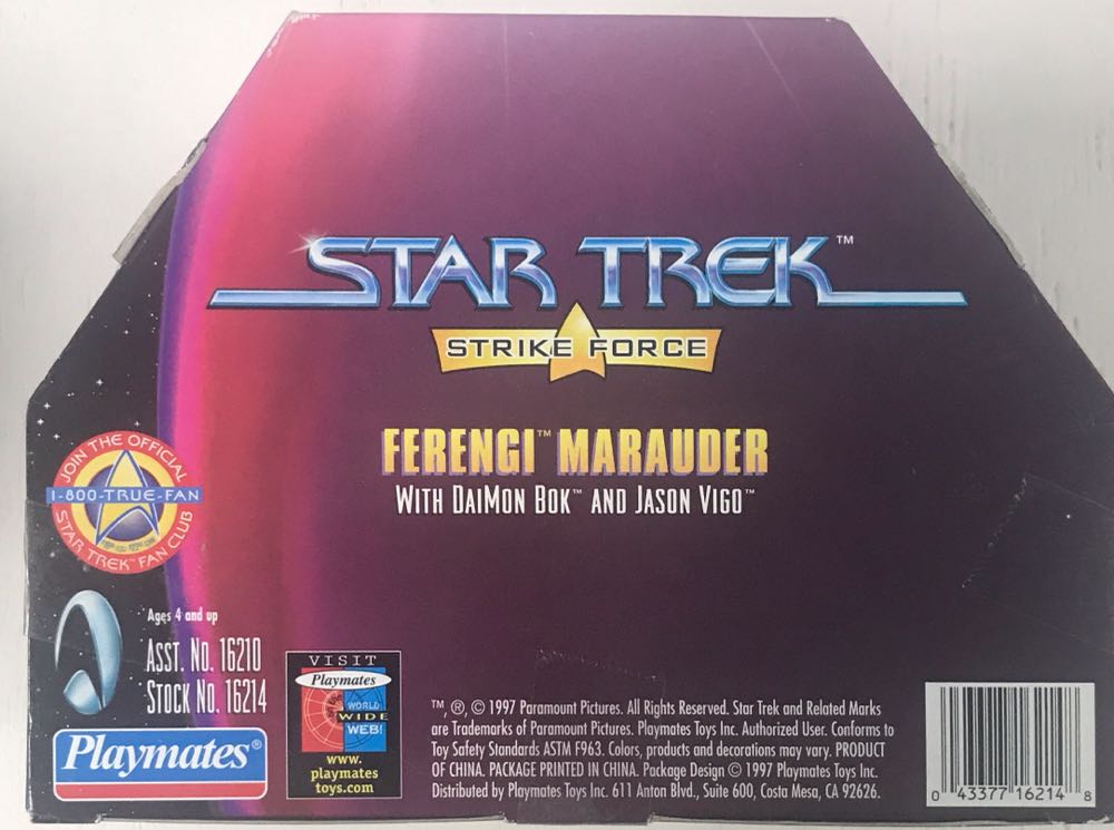 Star Trek Playmates Strike Force Ferengi Marauder - Playmates (Star Trek: Strike Force) action figure collectible [Barcode 043377162148] - Main Image 3