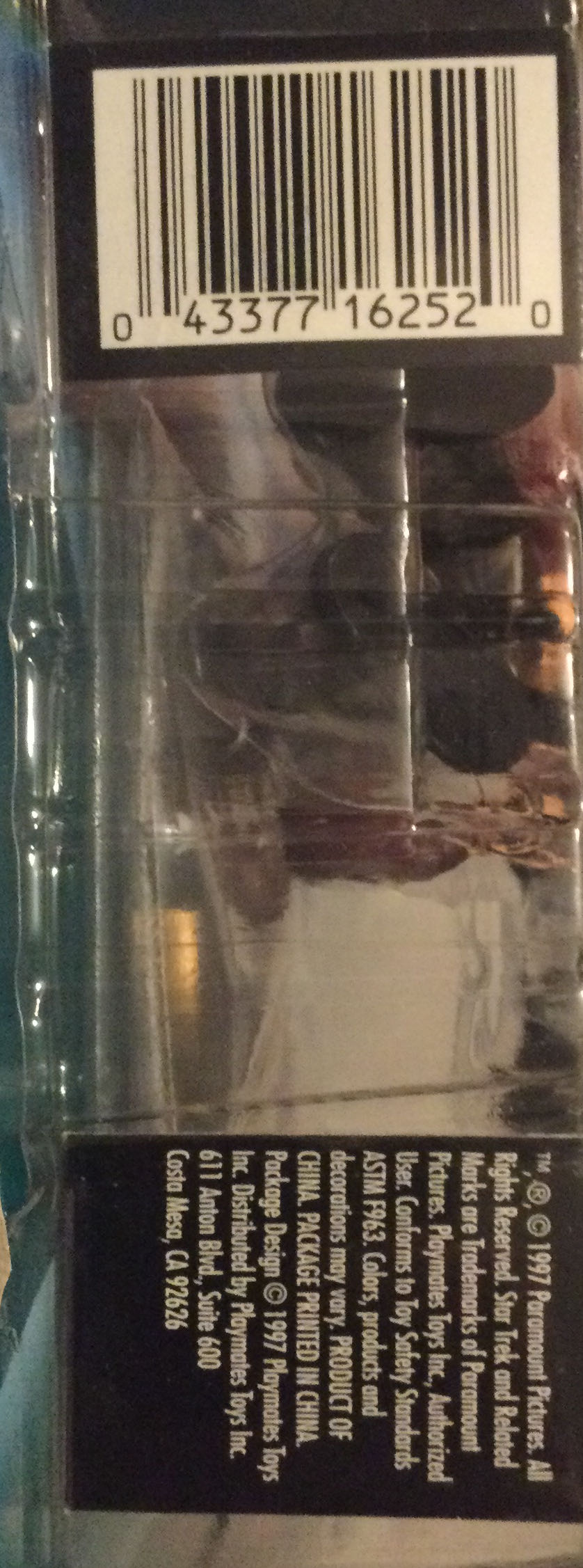 Commander William Riker  - Star Trek: The Next Generation Warp Factor Series 1 - Playmates Toys (Star Trek: The Next Generation) action figure collectible [Barcode 043377162520] - Main Image 3