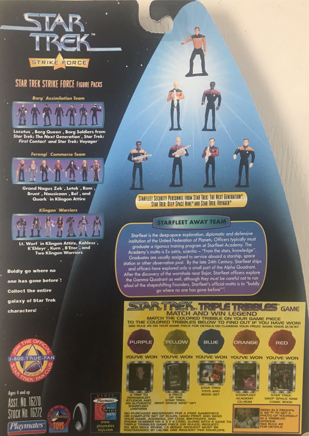 Star Trek Strike Force Starfleet Away Team - Playmates Toys (Strike Force) action figure collectible [Barcode 043377162728] - Main Image 2