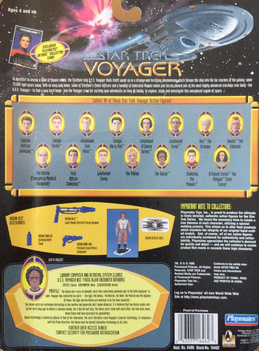 The Kazon - Playmates (Star Trek Voyager) action figure collectible [Barcode 043377164623] - Main Image 2