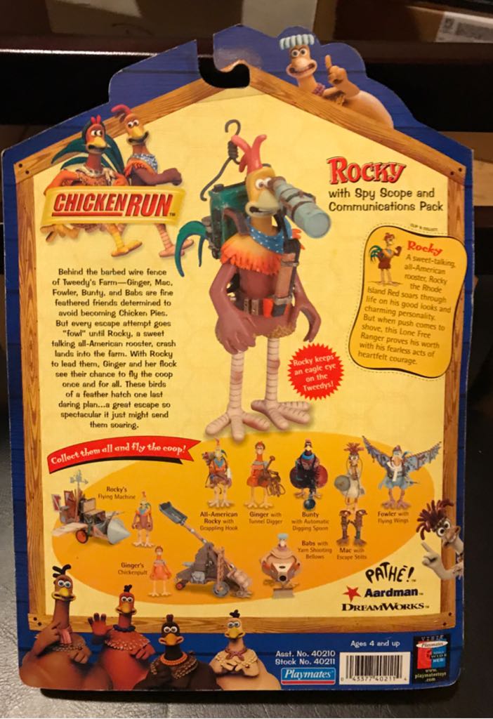 Chicken Run: Rocky - Playmates (Chicken Run) action figure collectible [Barcode 043377402114] - Main Image 2