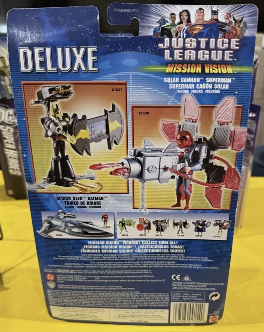 JLU Mission Vision Superman (Solar Cannon) - Mattel (Justice League Animated) action figure collectible [Barcode 027084091540] - Main Image 2