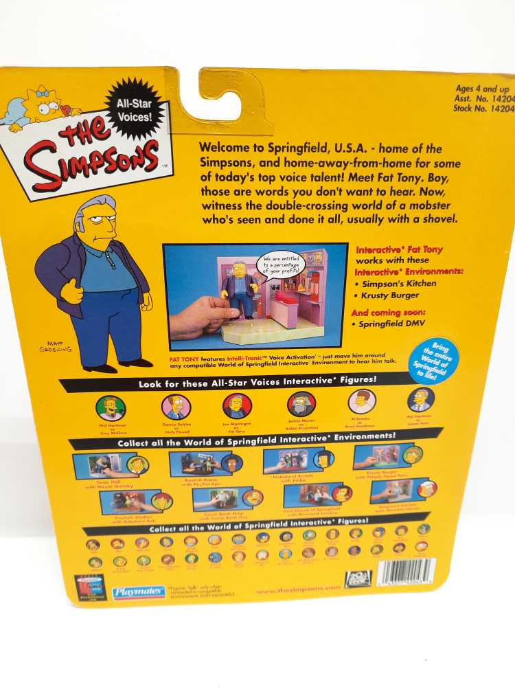 Fat Tony - Playmates (The Simpsons) (World of Springfield: Simpsons) action figure collectible [Barcode 043377420439] - Main Image 2