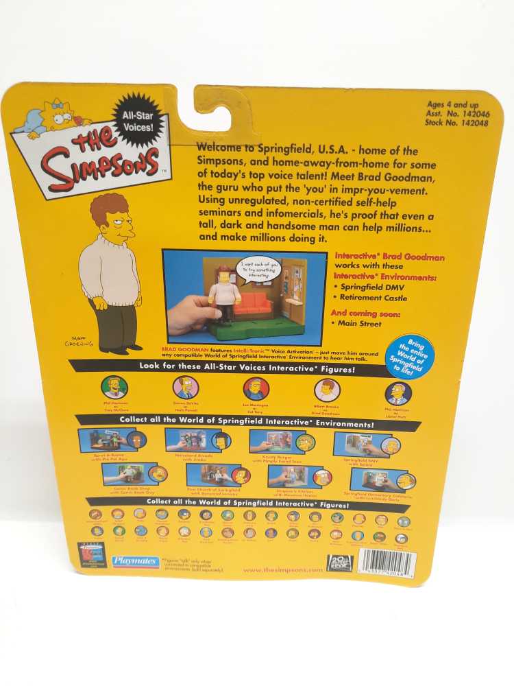 The Simpsons - WOS - Brad Goodman - Playmates (The Simpsons) (World of Springfield: Simpsons) action figure collectible [Barcode 043377420484] - Main Image 2