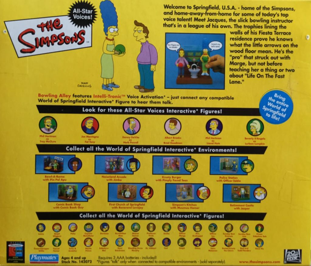 Simpsons Interactive Bowling Alley - Playmates Toys (The Simpsons) action figure collectible [Barcode 043377420729] - Main Image 2