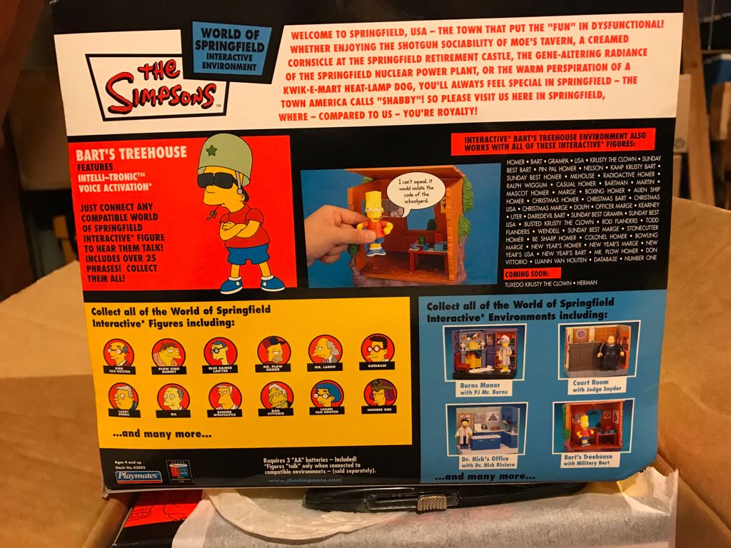 The Simpsons - WOS - Bart’s Treehouse - Playmates (The Simpsons) action figure collectible [Barcode 043377438021] - Main Image 2