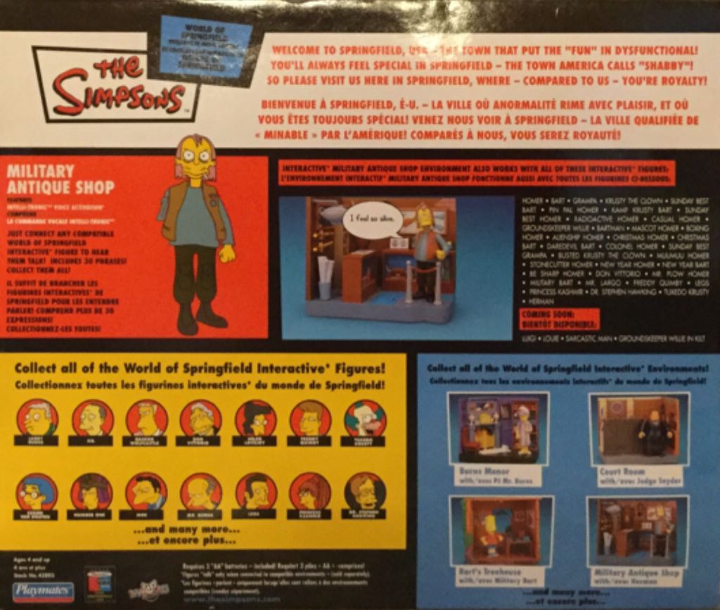Boutique Antique Militaire  - Playmates Toys (The Simpsons) action figure collectible [Barcode 043377438038] - Main Image 2