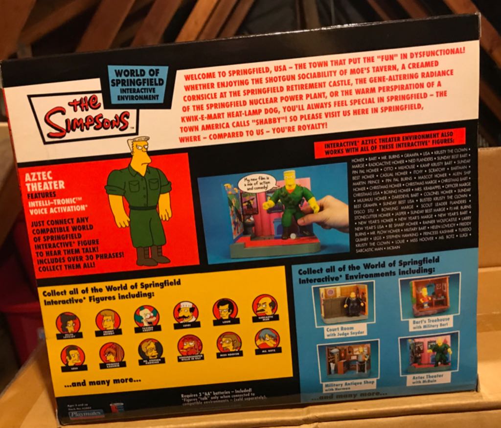 Aztec Theater with McBain  - Playmates (The Simpsons) action figure collectible [Barcode 043377438045] - Main Image 2
