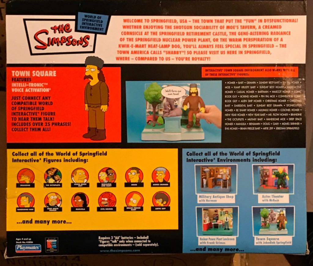 Simpsons: Town Square - Playmates (The Simpsons) action figure collectible [Barcode 043377438069] - Main Image 2