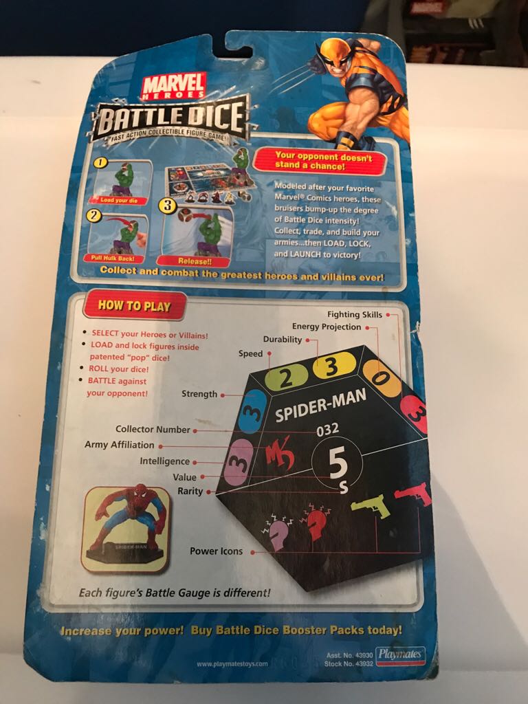 Marvel Heroes Battle Dice - Hulk  action figure collectible [Barcode 043377439325] - Main Image 2