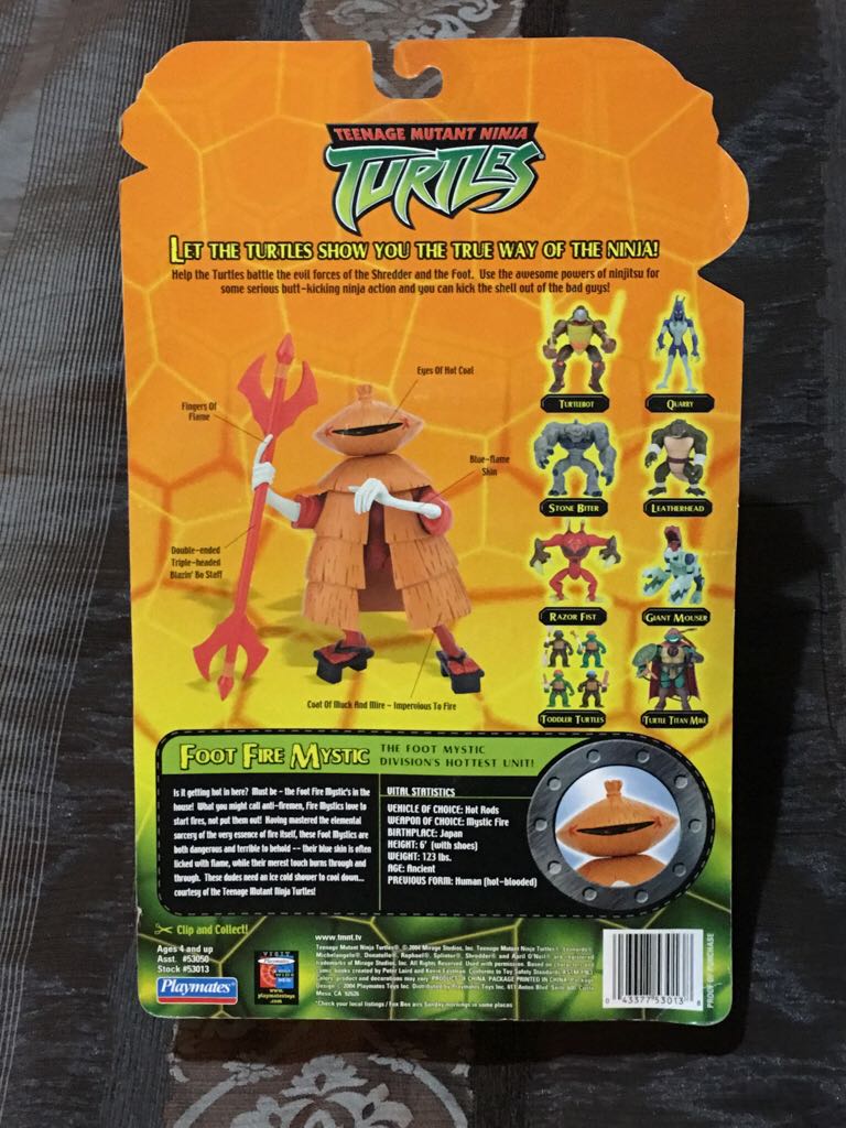 Foot Fire Mystic - Playmates Toys (Teenage Mutant Ninja Turtles) action figure collectible [Barcode 043377530138] - Main Image 2