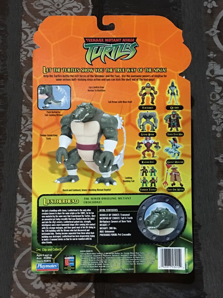 Leatherhead - Playmates Toys (Teenage Mutant Ninja Turtles (2002)) action figure collectible [Barcode 043377530152] - Main Image 2