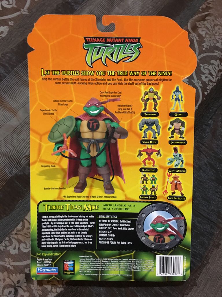 Turtle Titan Mike - Playmates Toys (Teenage Mutant Ninja Turtles) action figure collectible [Barcode 043377530176] - Main Image 2