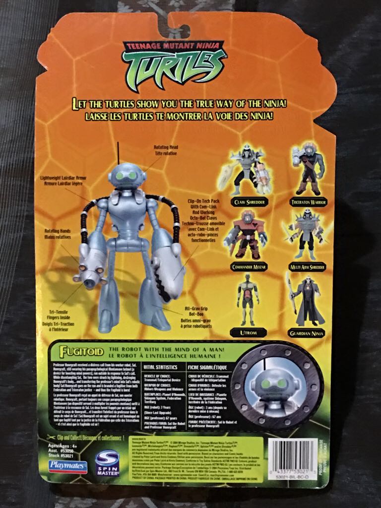 Fugitoid - Playmates Toys (Teenage Mutant Ninja Turtles (2002)) action figure collectible [Barcode 043377530213] - Main Image 2