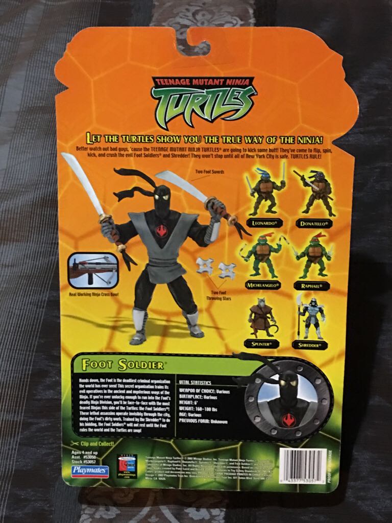 Foot Soldier - Playmates Toys (Teenage Mutant Ninja Turtles) action figure collectible [Barcode 043377530572] - Main Image 2