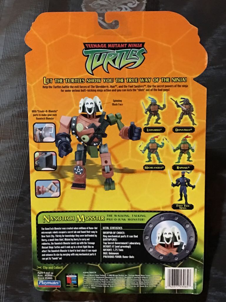 Nanotech Monster - Playmates Toys (Teenage Mutant Ninja Turtles (2002)) action figure collectible [Barcode 043377530657] - Main Image 2
