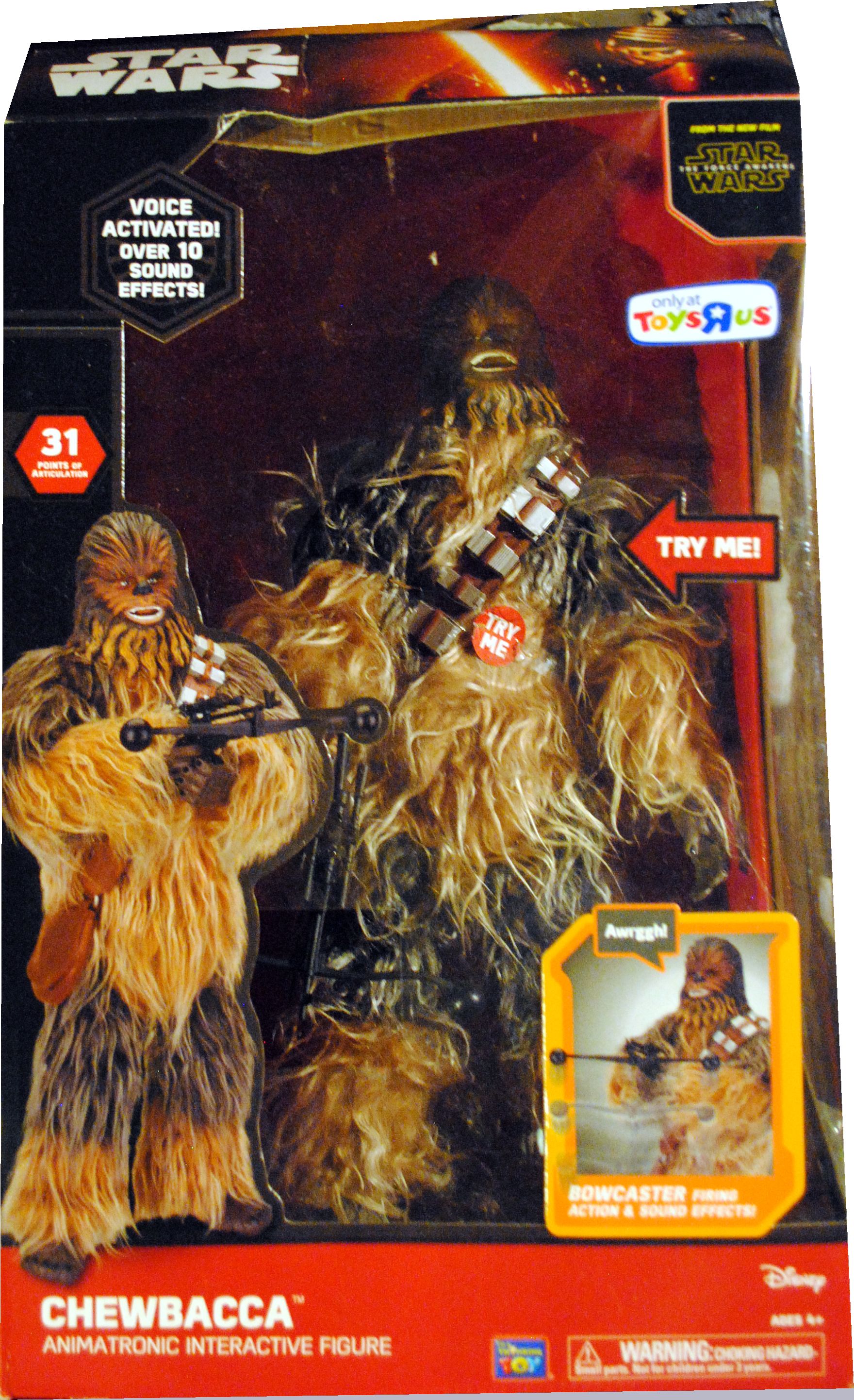 Force Awkens Interactive Chewbacca Doll Star Wars TRU TFA - Think Way (Star Wars Episode VII The Force Awakens) action figure collectible [Barcode 0064442134846] - Main Image 1
