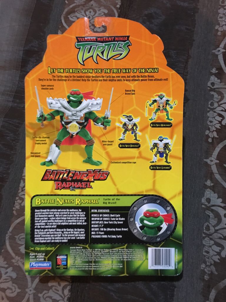 Battle Nexus Raphael - Playmates Toys (Tmnt Battle Nexus) action figure collectible [Barcode 043377530909] - Main Image 2