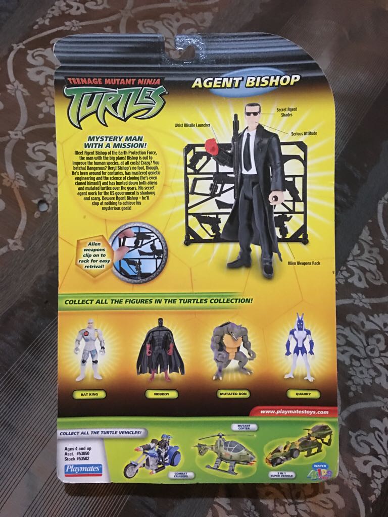 Agent Bishop - Playmates Toys (Teenage Mutant Ninja Turtles) action figure collectible [Barcode 043377535027] - Main Image 2