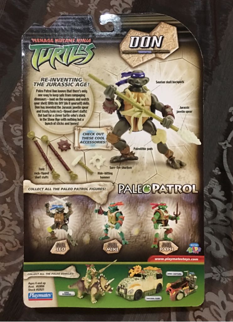 Paleo Don - Playmates Toys (Teenage Mutant Ninja Turtles PaleoPatrol) action figure collectible [Barcode 043377535218] - Main Image 2