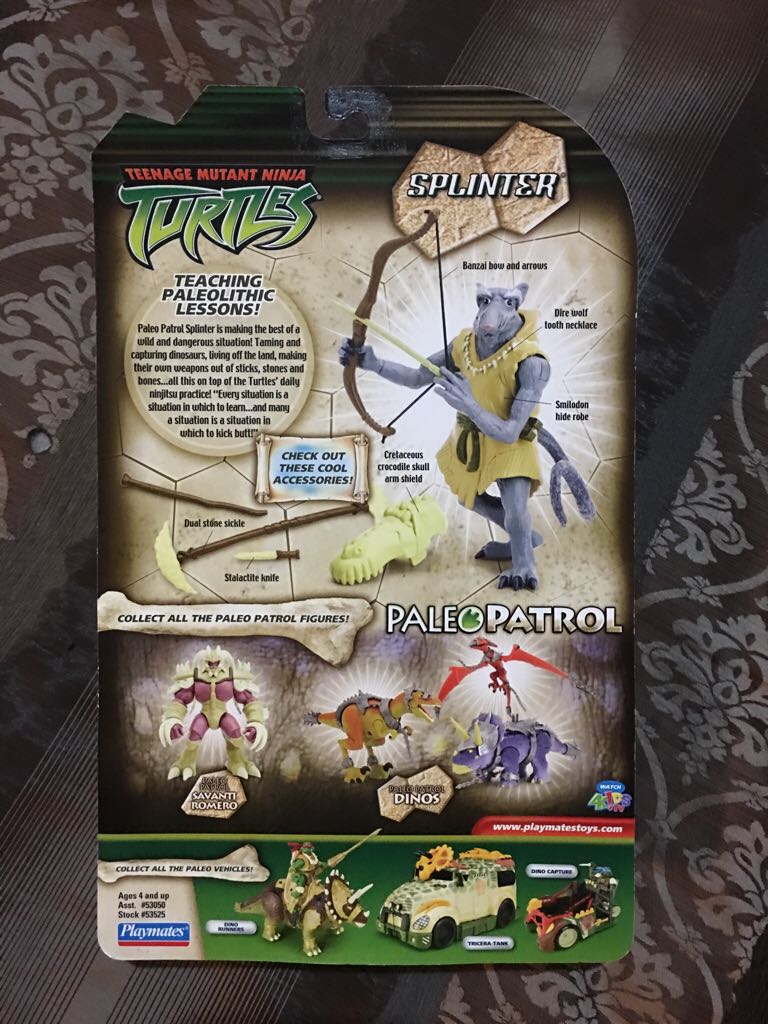 Paleo Splinter - Playmates Toys (Teenage Mutant Ninja Turtles PaleoPatrol) action figure collectible [Barcode 043377535256] - Main Image 2