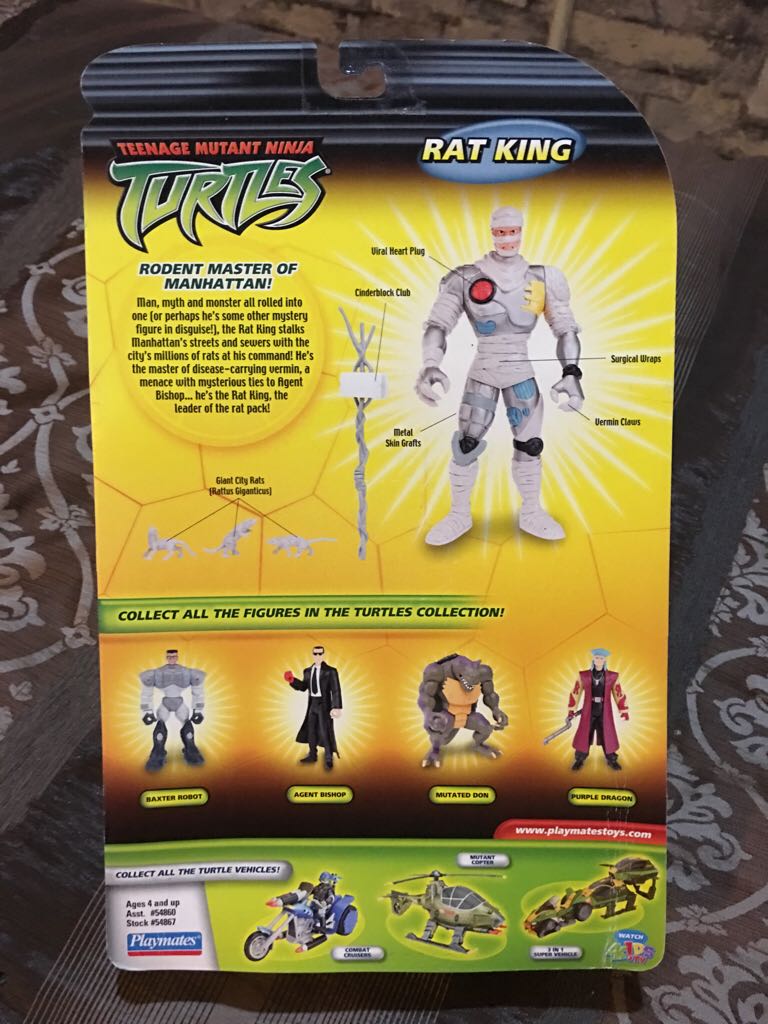 Rat King - Playmates Toys (Teenage Mutant Ninja Turtles) action figure collectible [Barcode 043377548676] - Main Image 2
