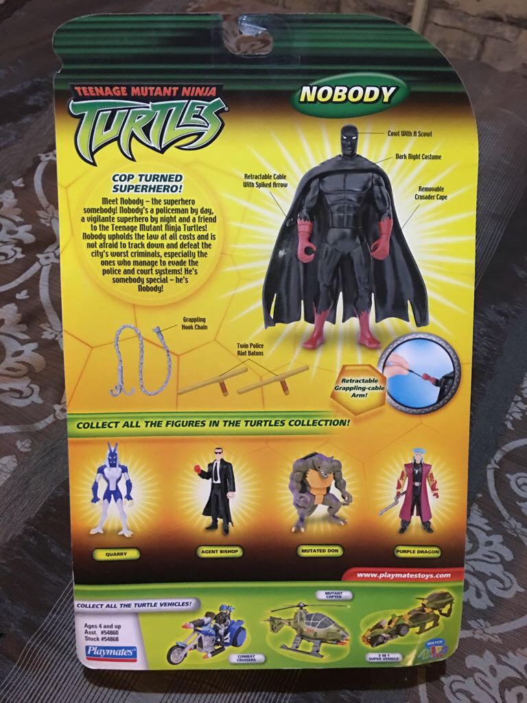 Nobody - Playmates Toys (Teenage Mutant Ninja Turtles) action figure collectible [Barcode 043377548683] - Main Image 2
