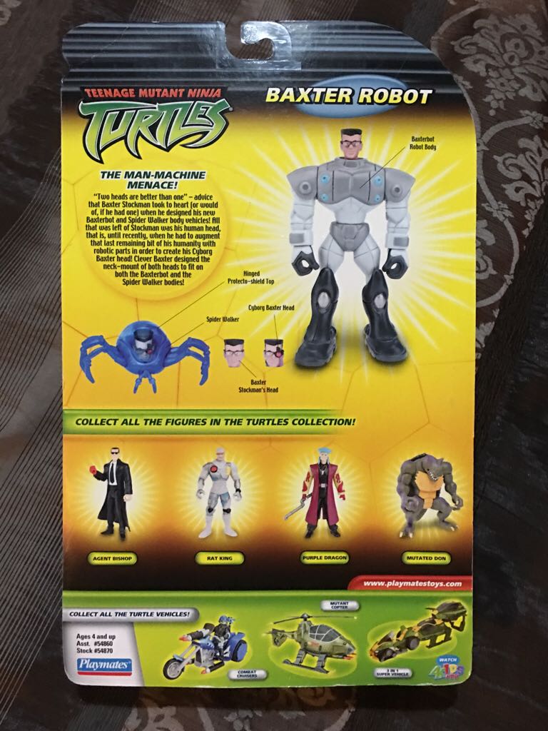 Baxter Robot - Playmates Toys (Teenage Mutant Ninja Turtles) action figure collectible [Barcode 043377548706] - Main Image 2