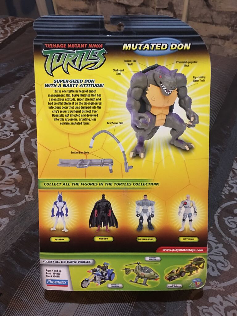 Mutated Don - Playmates Toys (Teenage Mutant Ninja Turtles) action figure collectible [Barcode 043377548713] - Main Image 2