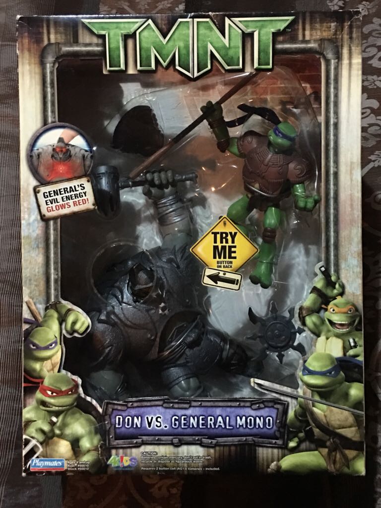 Movie Don vs General Mono - Playmates Toys (TMNT) action figure collectible [Barcode 043377555124] - Main Image 1