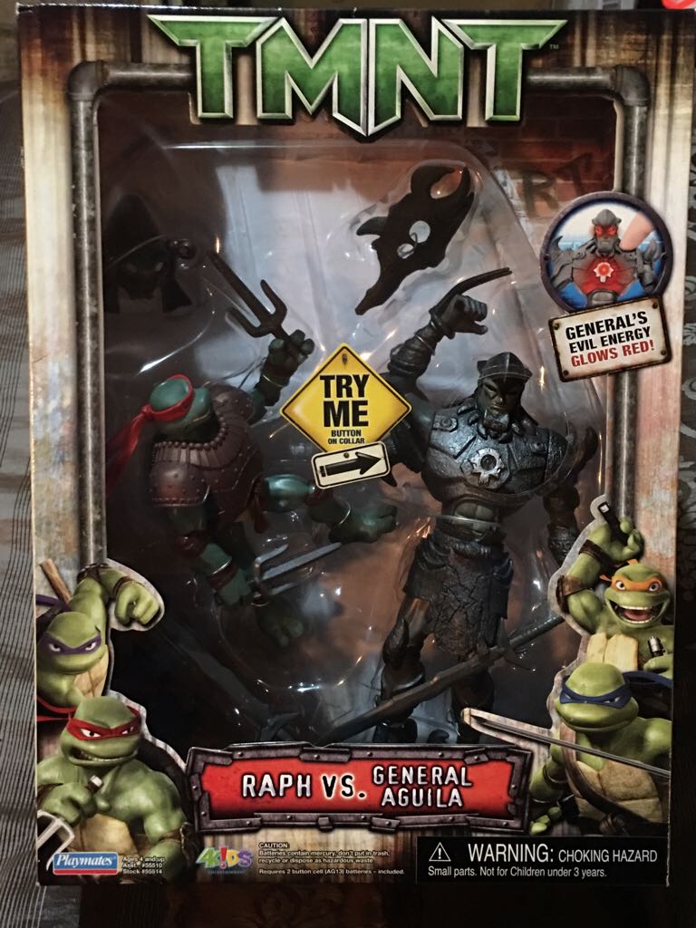 Movie Ralph vs General Aguila - Playmates Toys (TMNT) action figure collectible [Barcode 043377555148] - Main Image 1
