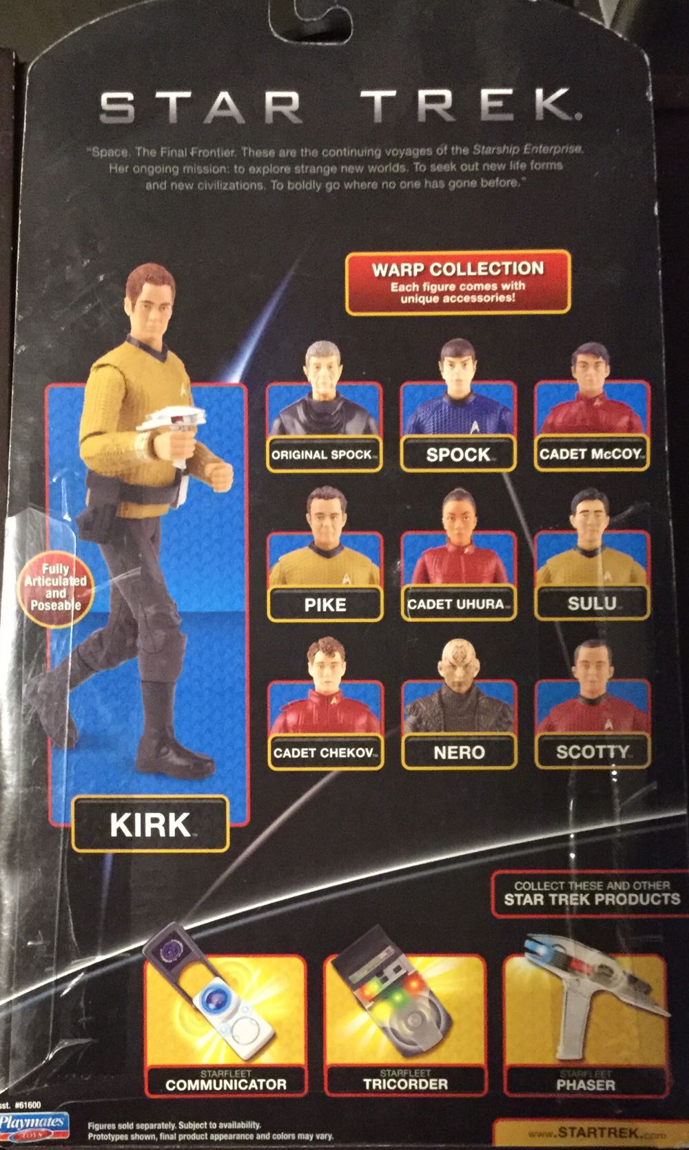 Pike - Star Trek Warp Collection - Playmates (Star Trek) action figure collectible [Barcode 043377616085] - Main Image 3