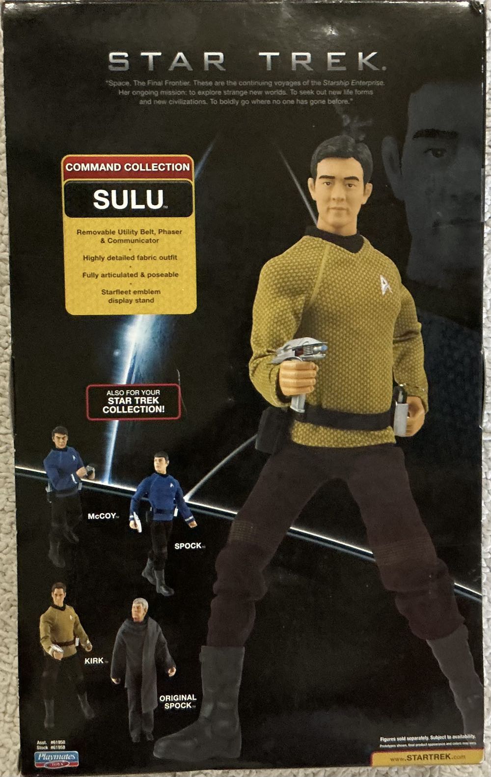 Sulu - Playmates (Star Trek) action figure collectible [Barcode 043377619581] - Main Image 2